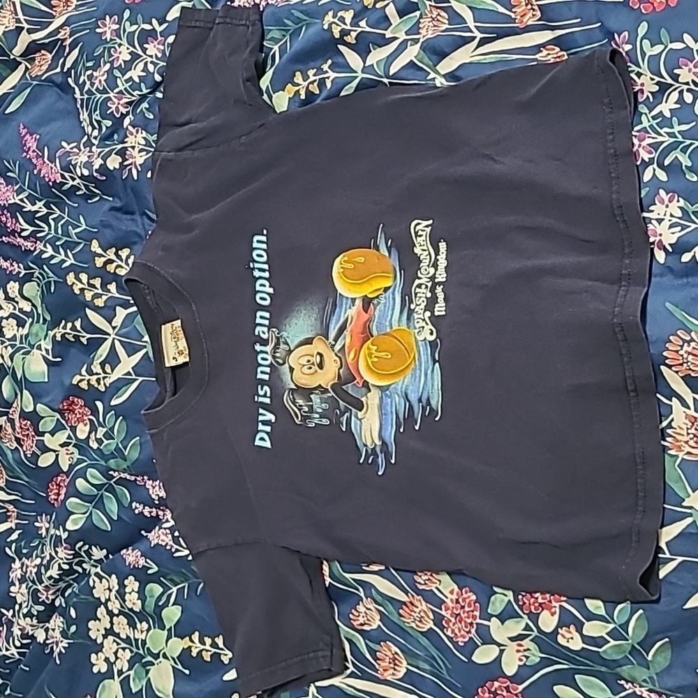 Vintage Disney World Splash Mountain Kids Tee Medium